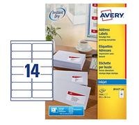 Avery White Address Label - Inkjet - J8163