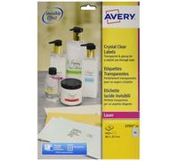 Avery Self Adhesive Clear Mini Organising Return Address Labels, Laser Printers