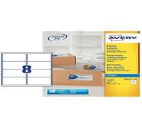 Avery Self Adhesive Parcel Shipping Labels, Inkjet Printers, 8 Labels Per A4 She