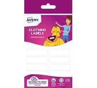 Avery Spagna ETVET36-UK. Etichette per vestiti senza stiro, 45 x 13 mm, 36 etichette per busta.