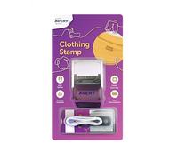 Avery Timbro per abbigliamento - Timbro personalizzabile per abbigliamento per bambini, uniformi scolastiche e vestiti della scuola materna, inchiostro a lunga durata per oltre 1000 segni lavabili