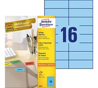 Avery Universal Labels, Blue 105x37mm