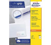 Avery Zweckform 3661 Universal Labels 100 Sheets / 1,200 Labels 70 x 67.7 mm Whi