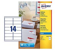 Avery White Address Label - Inkjet - J8163