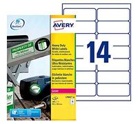 Avery White Heavy Duty Labels - Laser - L7063