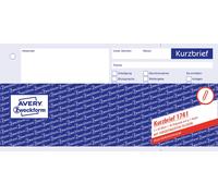 Avery Zweckform 1020 kurzbrief fori, formato (1/3) - 100 fogli - bianco selbstdu