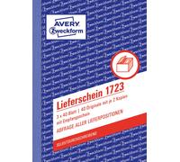 AVERY Zweckform 1723 Delivery Note with Receipt Certificate (A6, 3 x 40 Sheets,