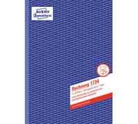 Avery Zweckform 1734 Invoice Book A4 Non-Carbon Paper 2 x 40 Pages (German Text)