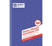 Avery Zweckform 1758 Cash Book DIN A5 Self Duplicating Double Pack of 40 Sheets