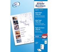 Avery Zweckform 2579-100 Superior Inkjet Paper Matt A4 150 g 100 Sheets Single