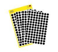 Avery Zweckform 3009, Punti di marcatura, Ø 8 mm, 416 Pezzi, Nero