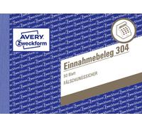 AVERY Zweckform 304 Receipt with Document Print (A6 Landscape, Tested by Legal E