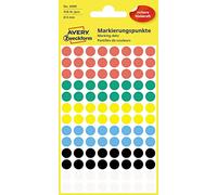 Avery Zweckform 3090 codici di diametro 8 mm, confezione da 4 fogli, 416 pezzi, colori assortiti