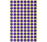 AVERY Zweckform 3112 - Segnapagina autoadesivo, colore: viola (Ø 8 mm; 416 punti adesivi su 4 fogli; adesivi rotondi per calendari, pianificatori e per il fai da te, carta opaca