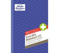 Avery Zweckform 312 First Aid Call Block A5 50 Original) 50 Sheets White