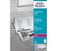Avery 3480 100fogli pellicola trasparente da stampa - Avery 3480, A4,