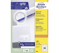 Avery Zweckform 3658 Address Labels A4 Pack of 2,400 Labels 64.6 x 33.8 mm Matt