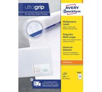 Avery Zweckform 3664 Universal Labels 100 Sheets / 2,400 Labels 70 x 33.8 mm Whi