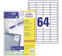 Avery Zweckform 3667-200 (A4, 200 più 20 etichette universali extra, 48,5 x 16,9 mm) 220 fogli bianchi
