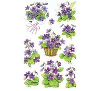 AVERY Zweckform 4317 - Adesivi decorativi con violetta, 30 adesivi
