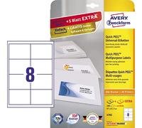 AVERY Zweckform 4782 Universal Labels (200 Plus 40 Extra Adhesive Labels, 97 x 6