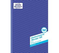 Avery Zweckform 506 Labor/Punched Payslip Wage, DIN A4, 50 Leaf, Set of 1, White