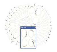 AVERY Zweckform 51041 - Set di 120 etichette autoadesive (52 x 71 mm, per barattoli di marmellata, conserve, etichette per prodotti in bianco crema, effetto struttura, scrivibili a mano)