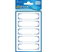 AVERY Zweckform 59528 - Etichette per marmellate, cornice blu (rimovibile), 15 adesivi