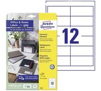 Avery-Zweckform 6123 Etichetta universale 97.3 x 42.3 mm Carta Bianco 120 pz.