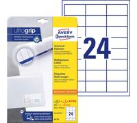 Avery Zweckform 6172 Universal Labels 25 Sheets / 600 Labels / 64.6 x 33.8 mm Wh