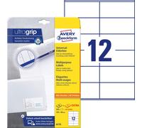 Avery Zweckform 6175 Universal Labels 25 Sheets / 300 Labels / 105 x 48 mm White