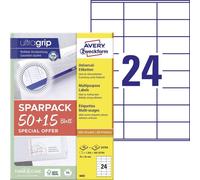 AVERY Zweckform 6602 Address Labels (1,200 Plus 360 Adhesive Labels Extra, 70 x