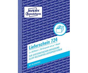 Avery Zweckform 723 bolla di consegna DIN A6 1 pezzo, 100 Pezzi