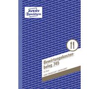 Avery Zweckform 745 Catering expenses slip (A5, micro perforated, 50 sheets) Blu