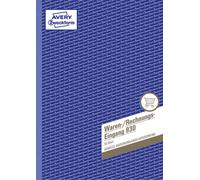 Avery Zweckform 930 Goods/ Bill Receipt Book A4 50 Pages