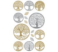 Avery Zweckform adesivi 76 x 120 mm Transp schermo 1Bg, motivo albero della vita