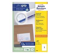 Avery-zweckform 3478 etichette 210 x 297 mm carta bianco 100 pz permanente
