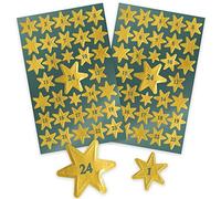 Avery Zweckform, adesivi di Natale, 36 adesivi, 52771 Altro materiale Sterne Adventszahlen