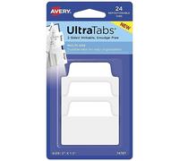 AVERY Zweckform Art.74787 Strisce Adesive Trasparente/Bianco (24 Foglietti Adesivi, 50,8 x 38,1 mm, Linguette Indici Pellicola, Foglietti Adesivi, Segnapagina Adesivi, Segnapagina Adesivi)