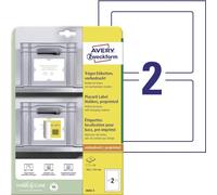 AVERY Zweckform Art. 8002-5 Etichette (10 porta etichette, 160 x 120 mm, possono essere incollate a piacere con tutte le etichette senza residui, per scaffali, scatole, contenitori in magazzino e