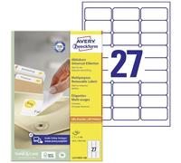 AVERY Zweckform L4737REV-100 Universal Etiketten (2.700 Klebeetiketten, 63,5x29,