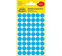AVERY Zweckform - AVERY Zweckform pastilles de couleurs, diametre 12 mm, bleu