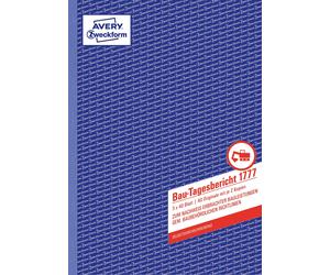 Avery Zweckform Building Daily Report Book First Second and Third Page Printed A