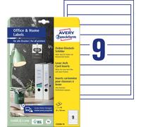 AVERY Zweckform C32266-10 Folder Spine Inserts (90 Spine Labels, 30 x 190 mm on