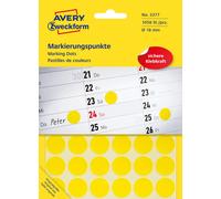 Avery Zweckform Colour Coding Dot Labels 18 mm Yellow
