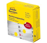 Avery Zweckform etichetta 10 mm contrassegno punto Ye, 800ST