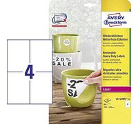 Avery-zweckform l4719rev 20 etichette 105 x 148 mm pellicola in poliestere
