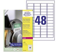 Avery Zweckform etichetta 45,7 X 21,2 mm A4 LC, ultraresistent WS 40blatt 1920st