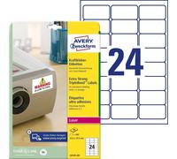 AVERY Zweckform Etichette adesive Kraft, 63,5 x 33,9 mm, bianco