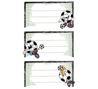 Avery Zweckform, Etichette da libro, 59290 motivo calcio (tenuta resistente), 9 adesivi